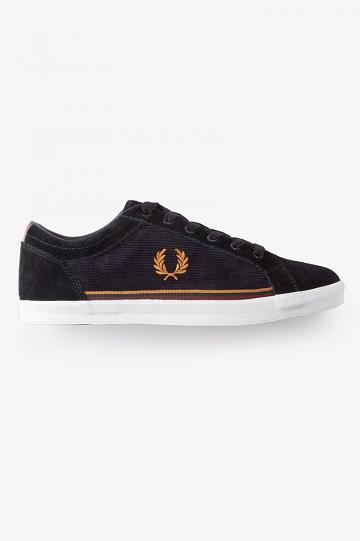 Fred Perry Baseline Miesten Kengät Mustat | FI 1938AHKP
